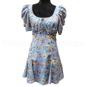 LIKELY Lana Floral Dress Periwinkle Multi, 2 NWT